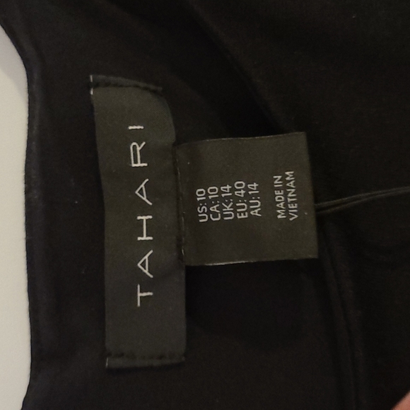 Tahari Black and Gold Cocktail Dress - Picture 7 of 11